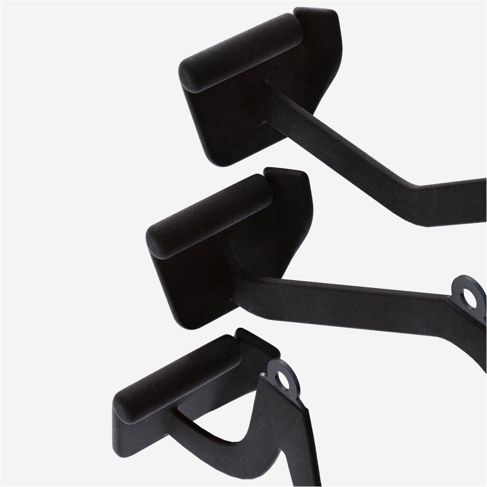 Latzug-/Rudergriff Gummi schwarz