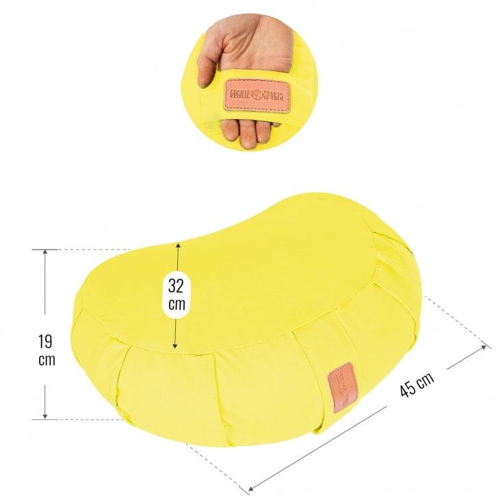 Yoga Halbmondkissen in verschiedenen Farben