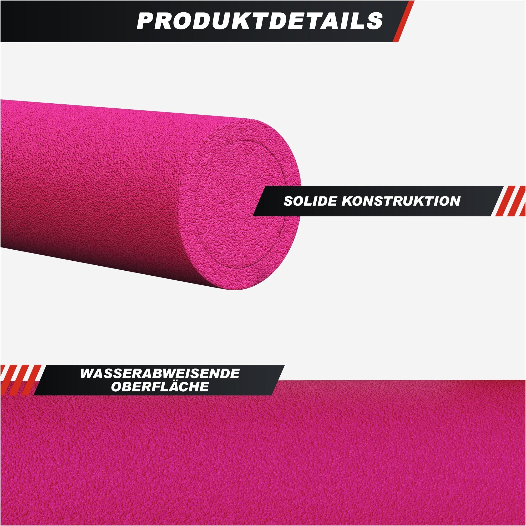 Pilatesrolle in verschiedenen Farben und Größen