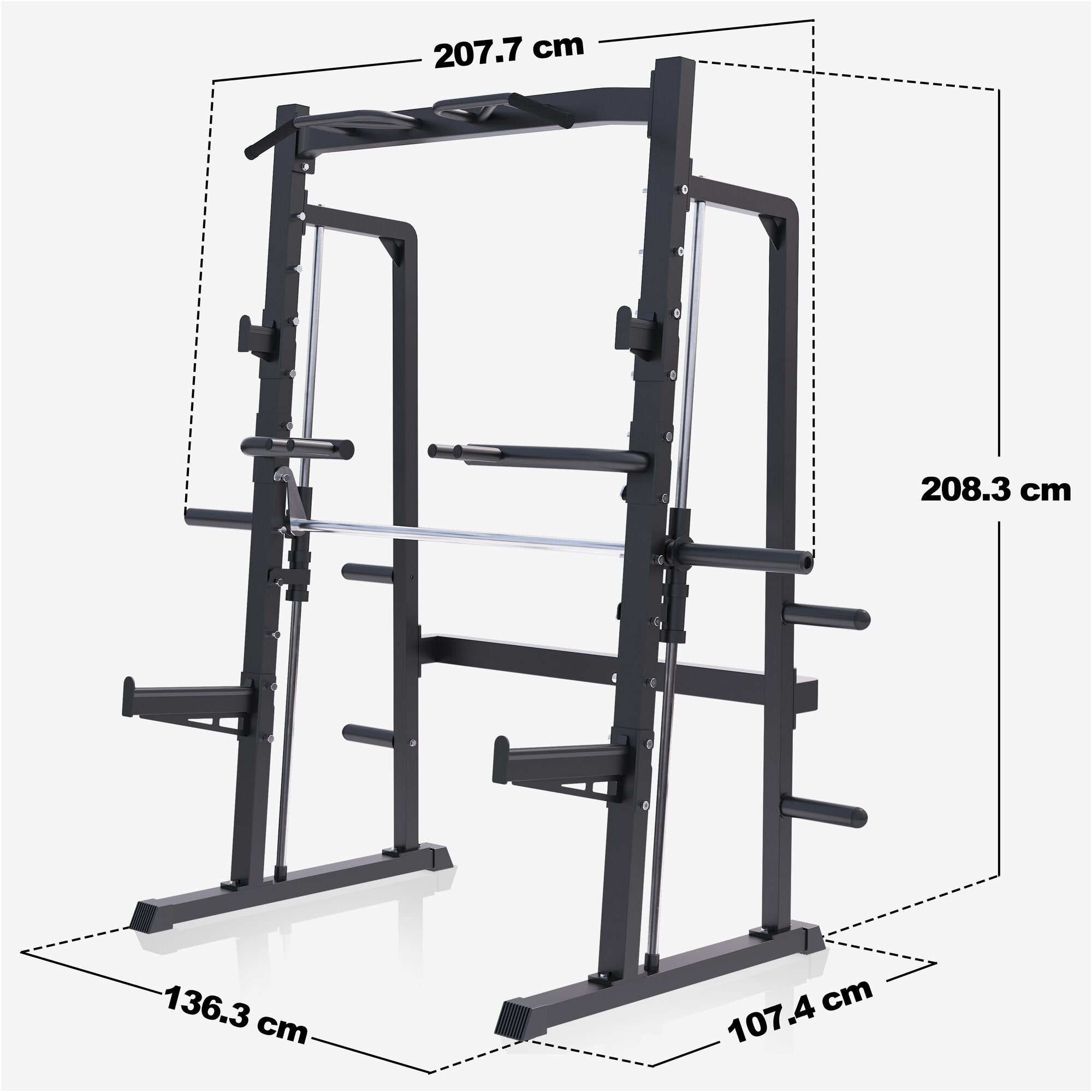 Half Rack Smith Machine