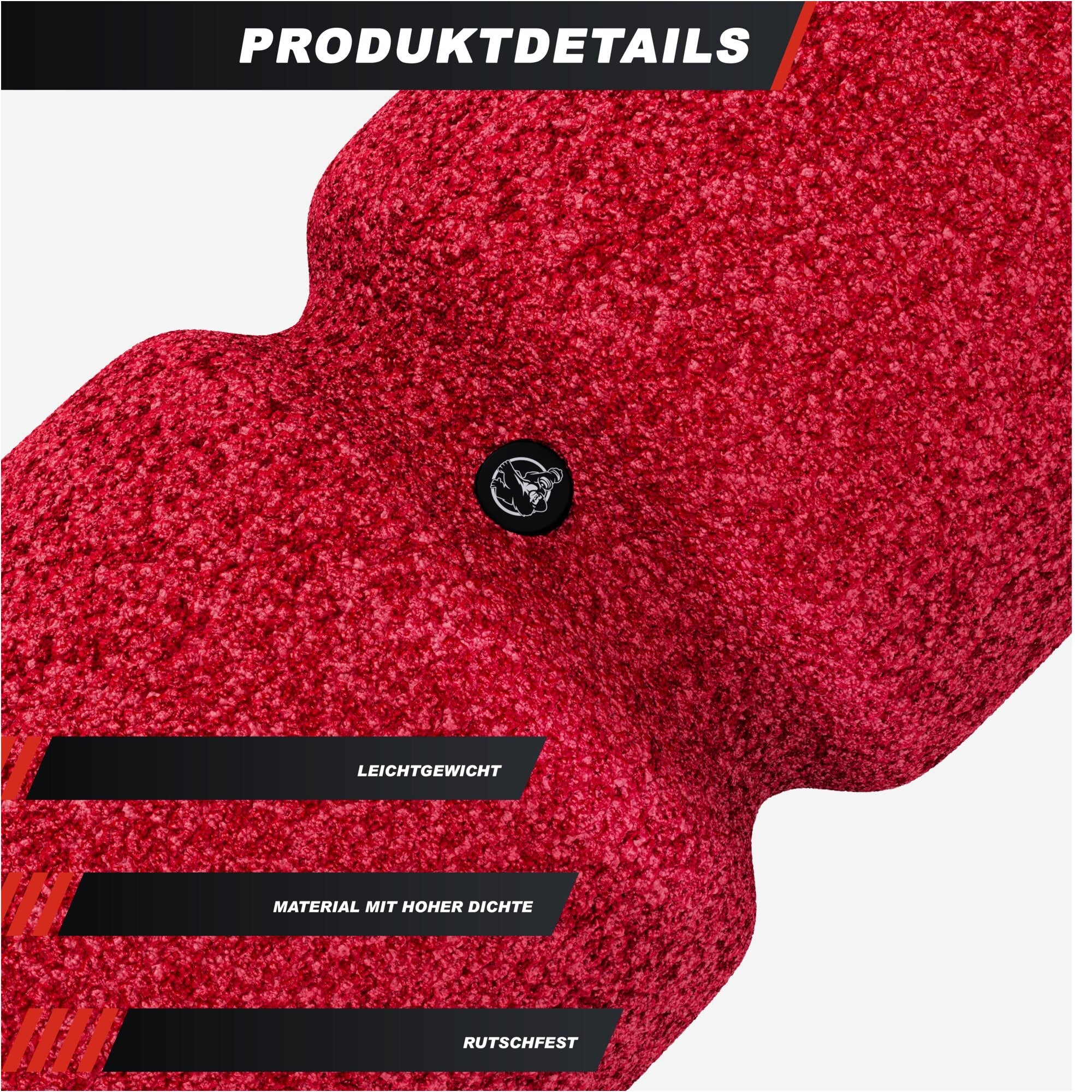 Faszienrolle 38 cm - mit Umlaufrille