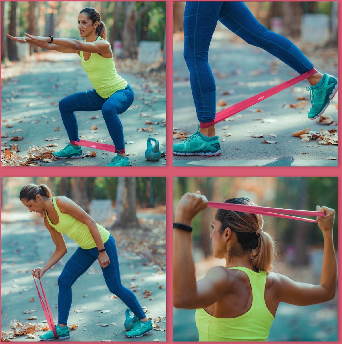 Widerstandsbänder Pink