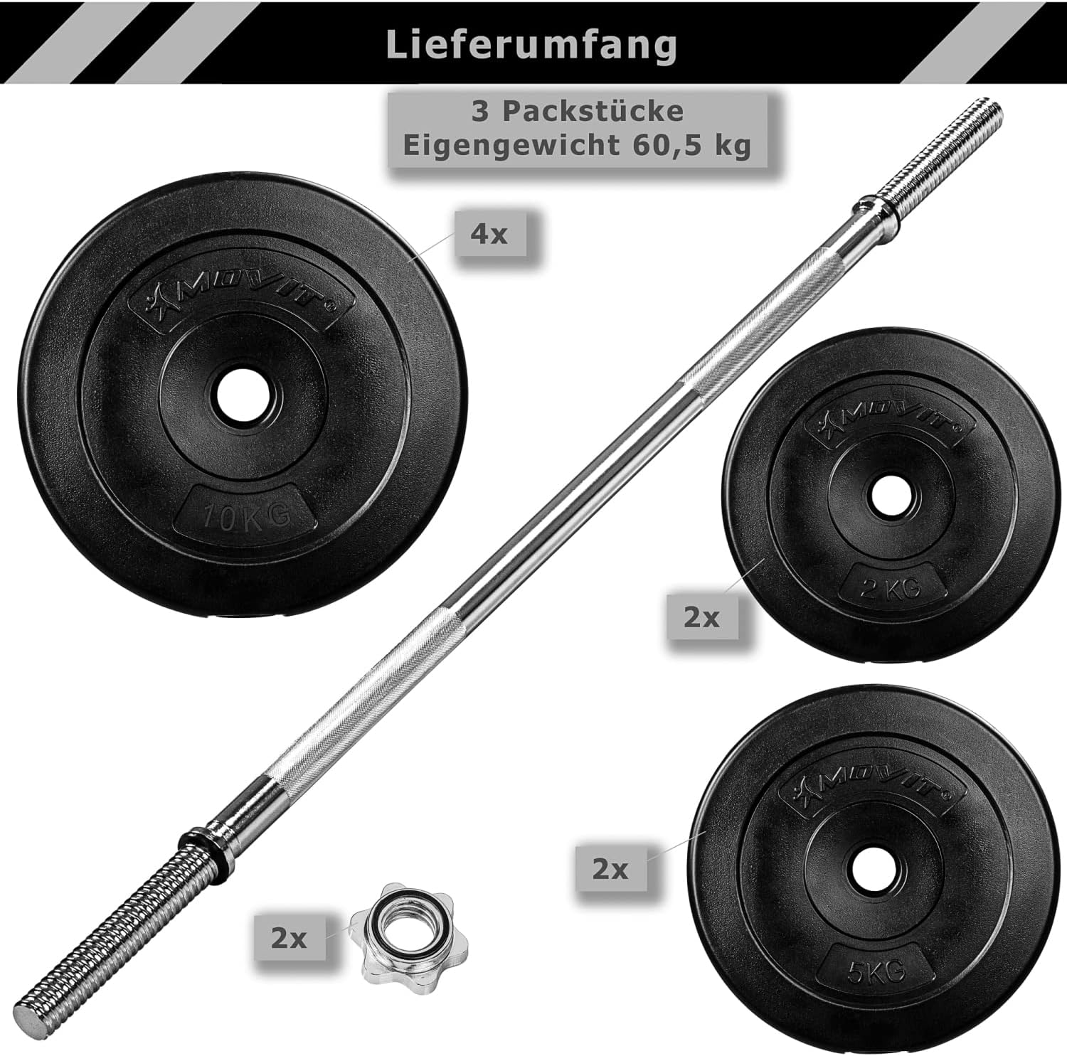 Langhantel Set 30 - 60 kg