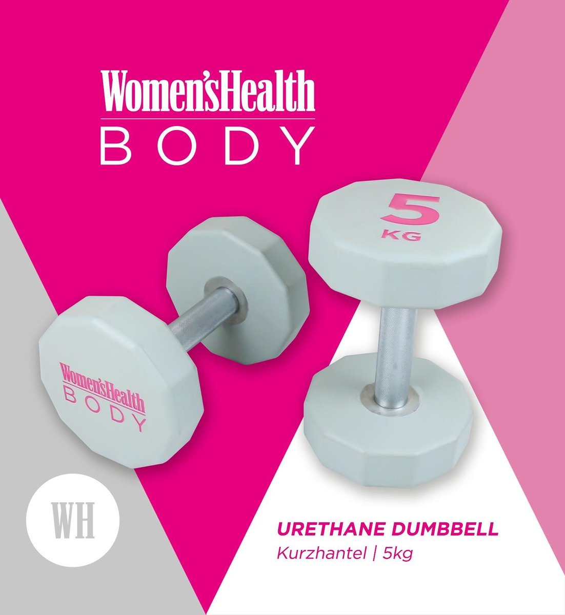 Kurzhantel Pink/Grau 2.5 - 15 KG