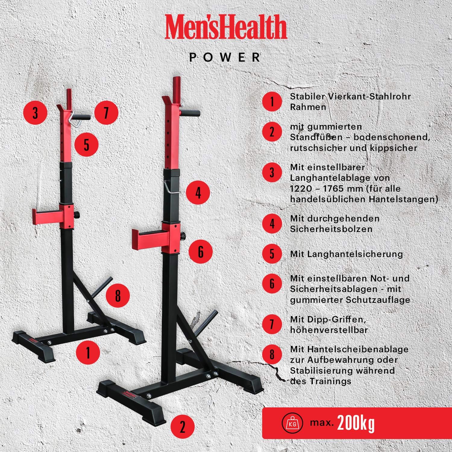 Verstellbares Squat Rack