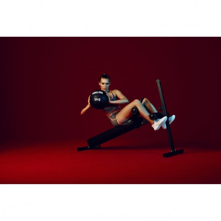 Verstellbare Sit Up Bank schwarz