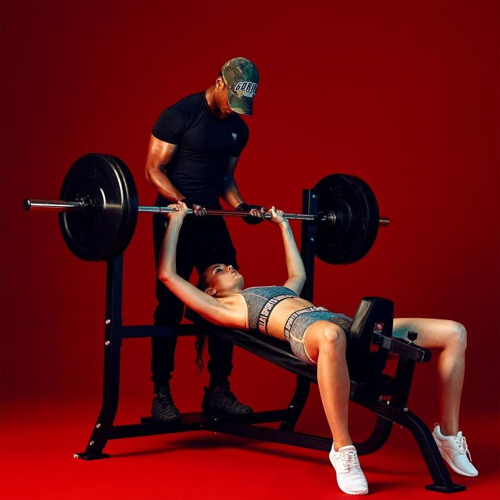 Schrägbank mit Ablage schwarz