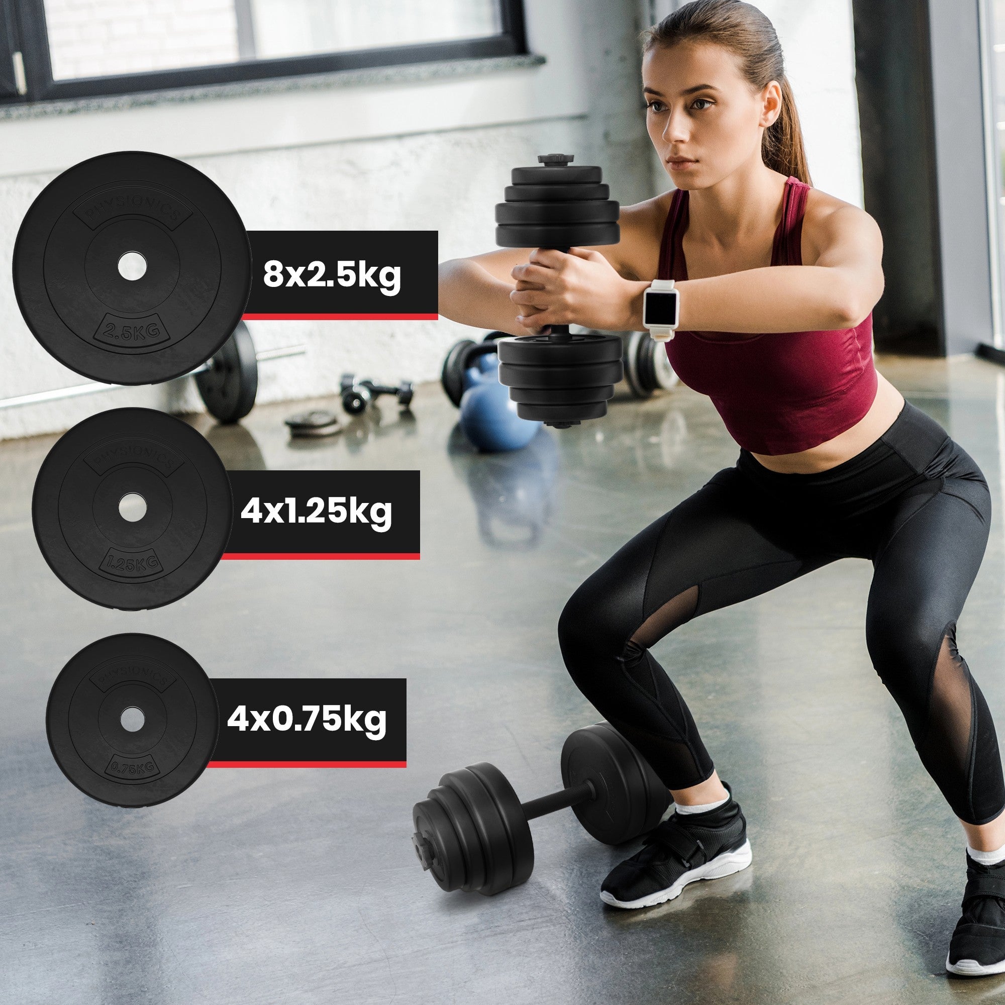 Kurzhantel Set Kunststoff 30 kg