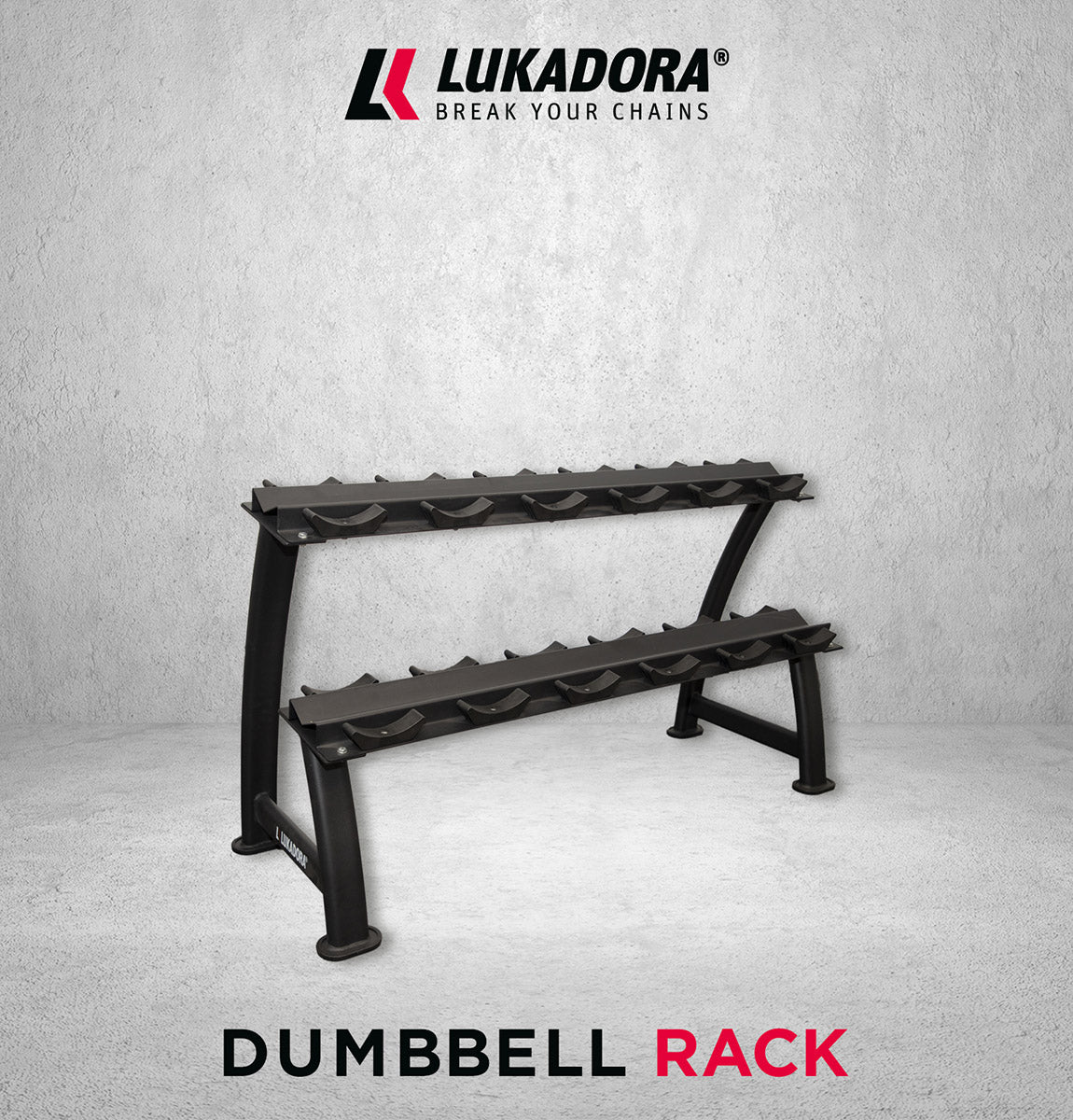 Kurzhantelablage Schwarz