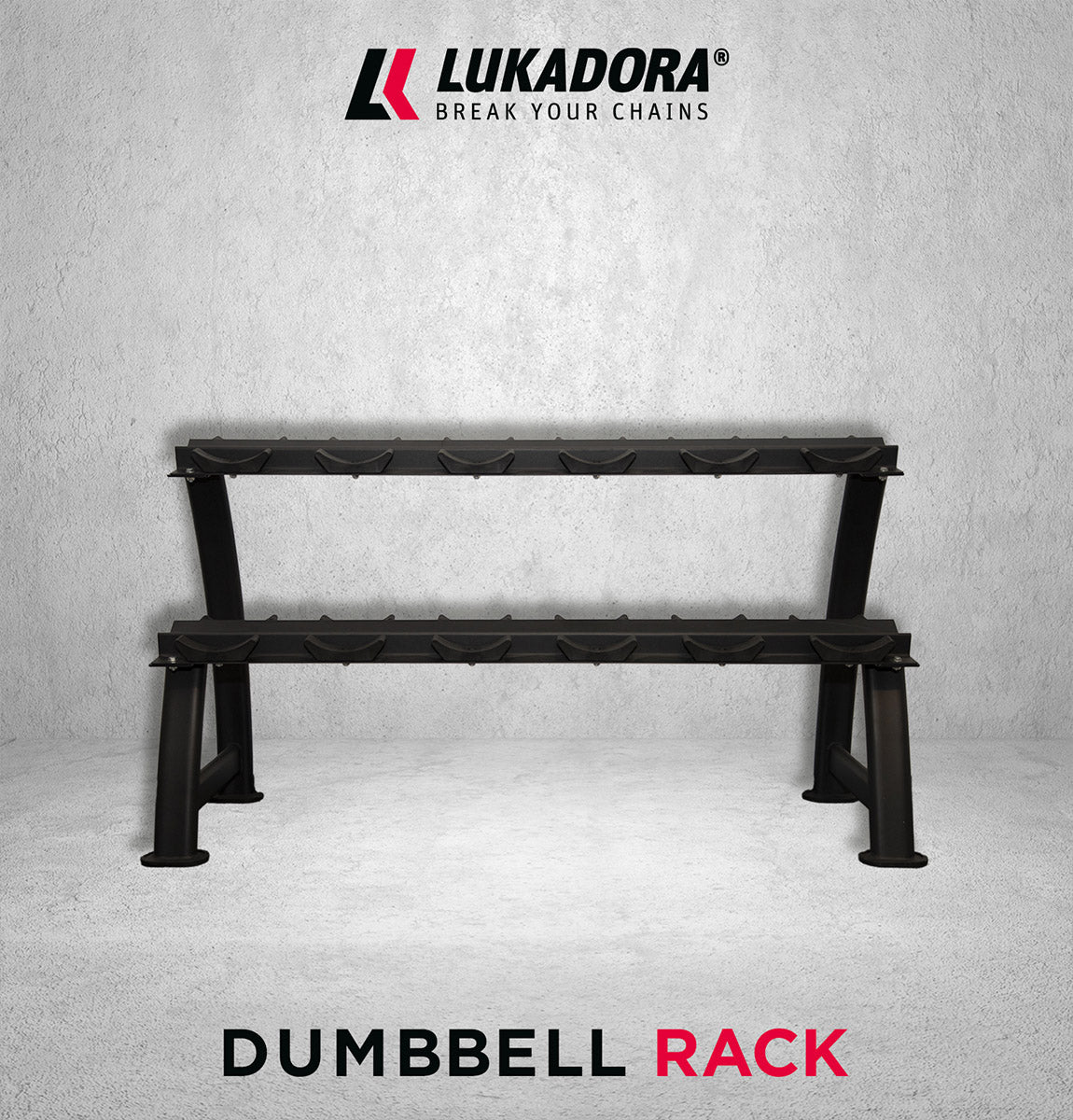 Kurzhantelablage Schwarz