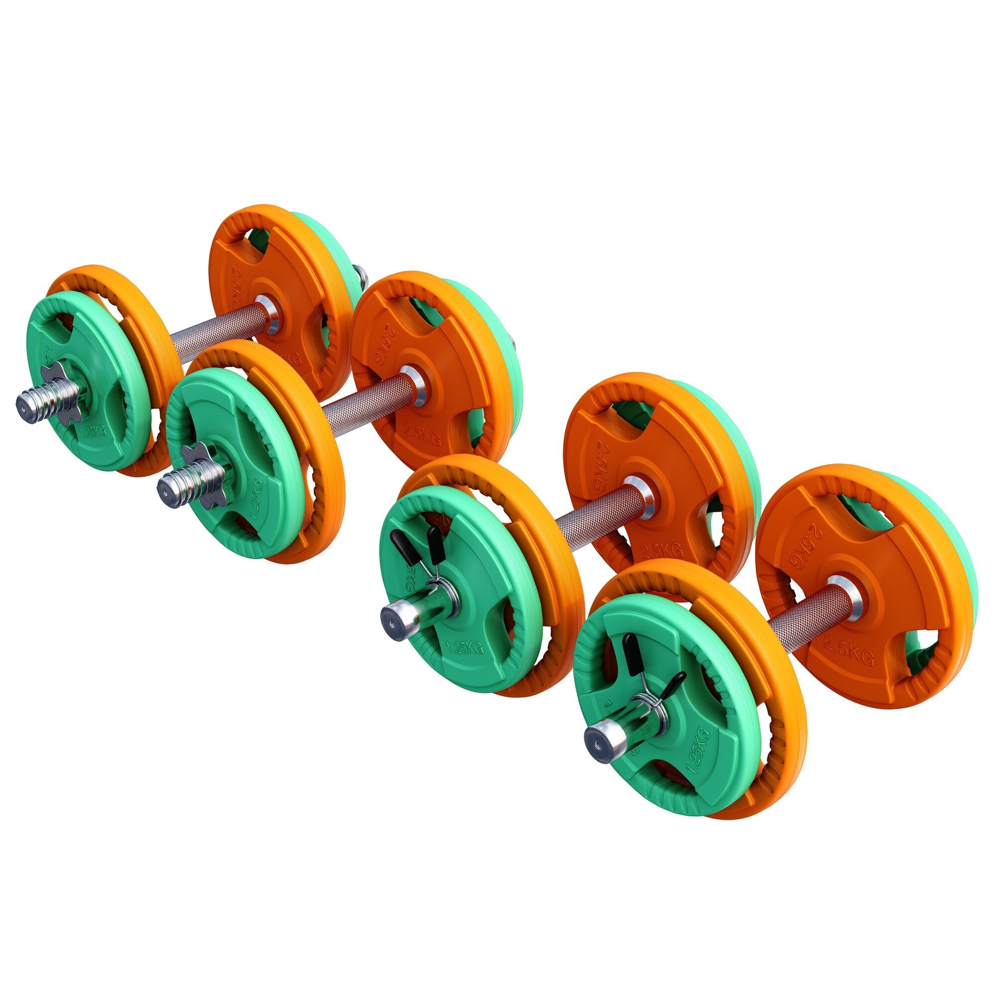 Kurzhantelset Gummi Gripper 20 kg