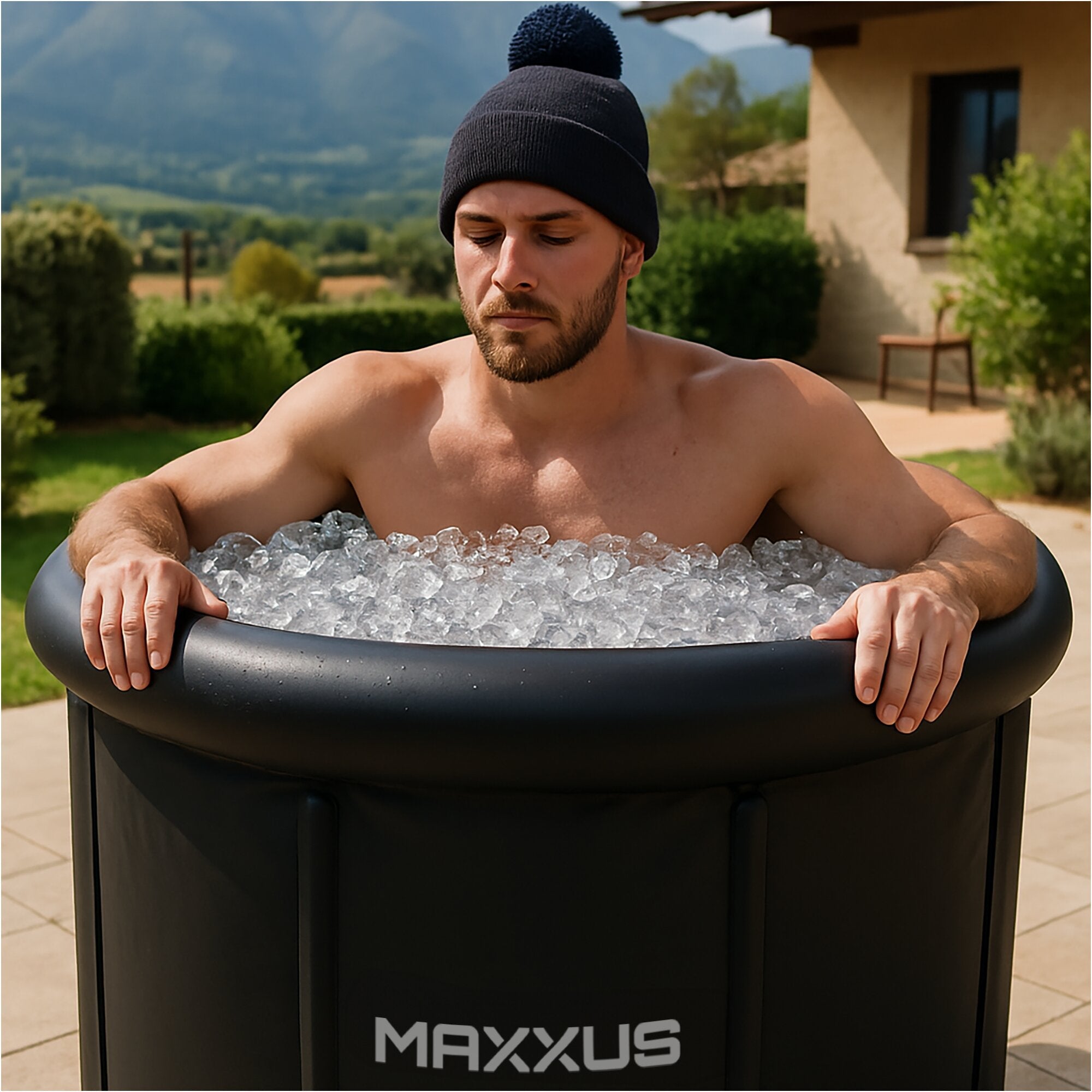 Eisbad XL 450 L - Aufblasbare Eistonne für Kryotherapie & Regeneration