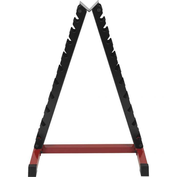 Kurzhantelständer in Schwarz und Rot