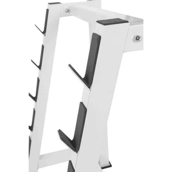 Langhantelablage Weiss/Schwarz