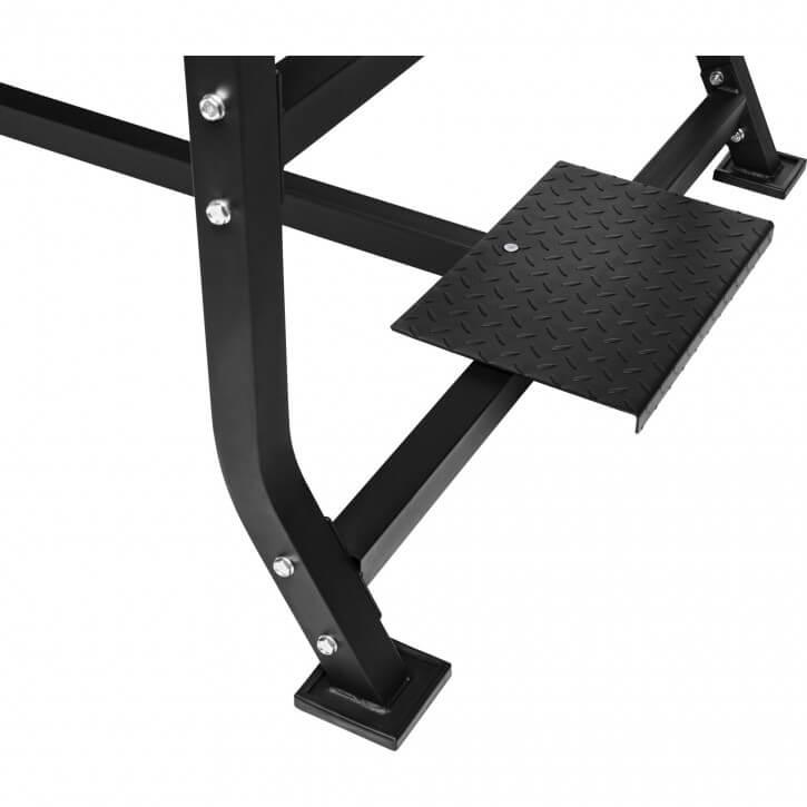 Schrägbank mit Ablage schwarz