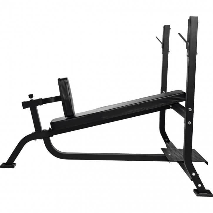 Schrägbank mit Ablage schwarz